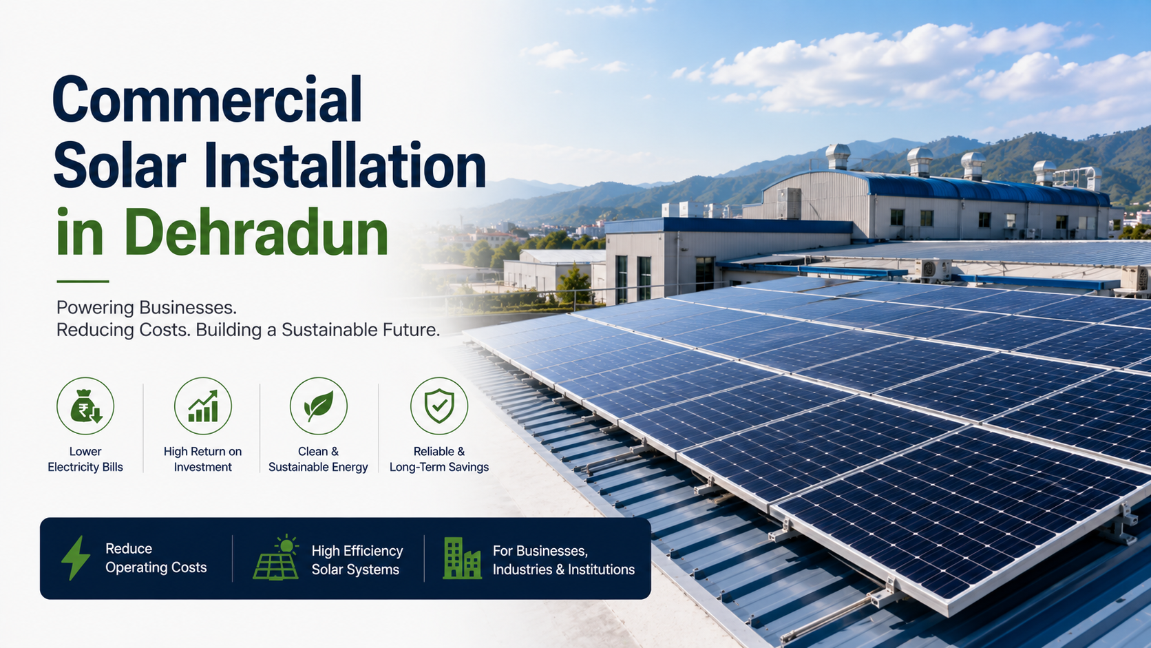 Commercial Solar Installation in Dehradun: A Practical Guide for Businesses
